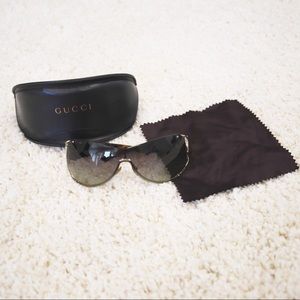 Gucci Horsebit GG Shield Sunglasses